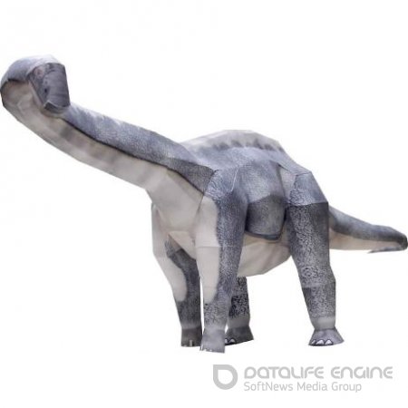 Апатозавр из бумаги