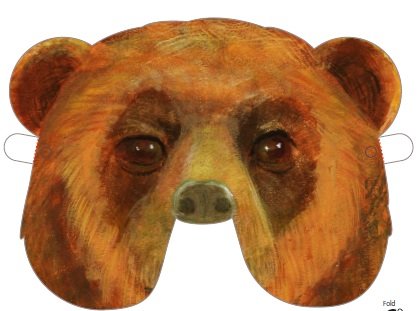 распечатать маску медведя