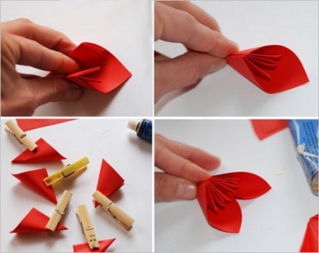 Оригами: Цветок из бумаги