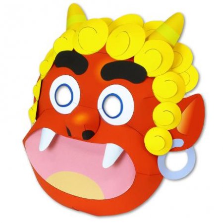 3D маска: улыбающийся красный людоед
