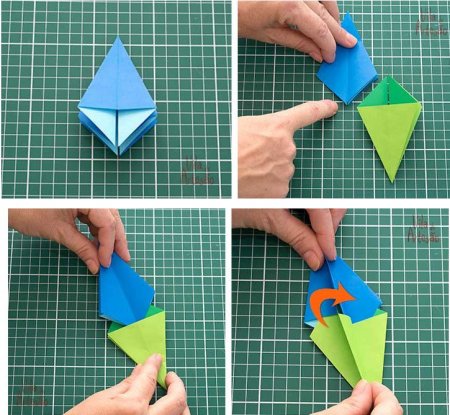 Игрушки оригами на елку