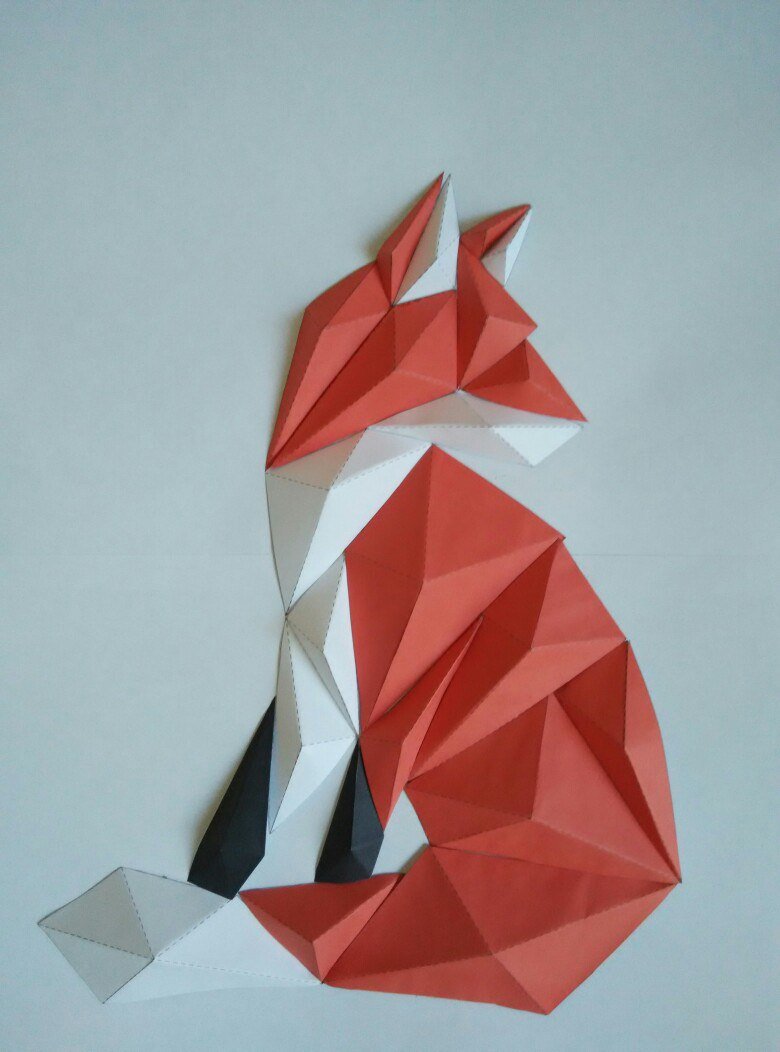 Оригами лиса: 3 простых, лучших способа для детей