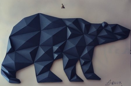 Медведь мозаика