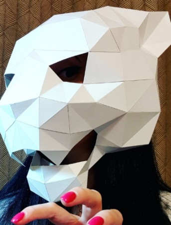 Идеи для создания бумажных масок на лицо