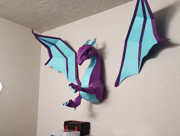 Большой дракон на стену