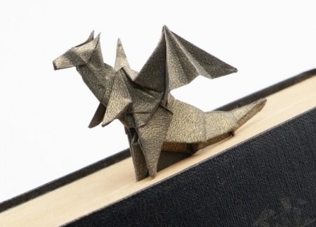 Как сделать закладку для книги в виде дракона, пошаговая инструкция