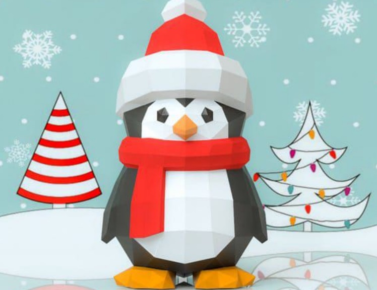 Новогодний пингвин