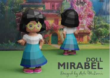 Мирабель из Энканто (Doll Mirabel) papercraft