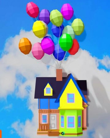 Дом на воздушных шариках