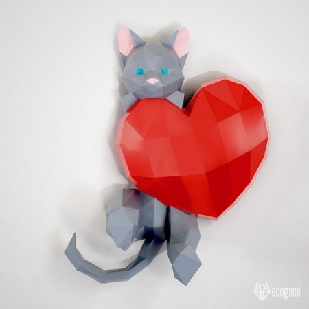 Кот с сердцем (Cat with heart)